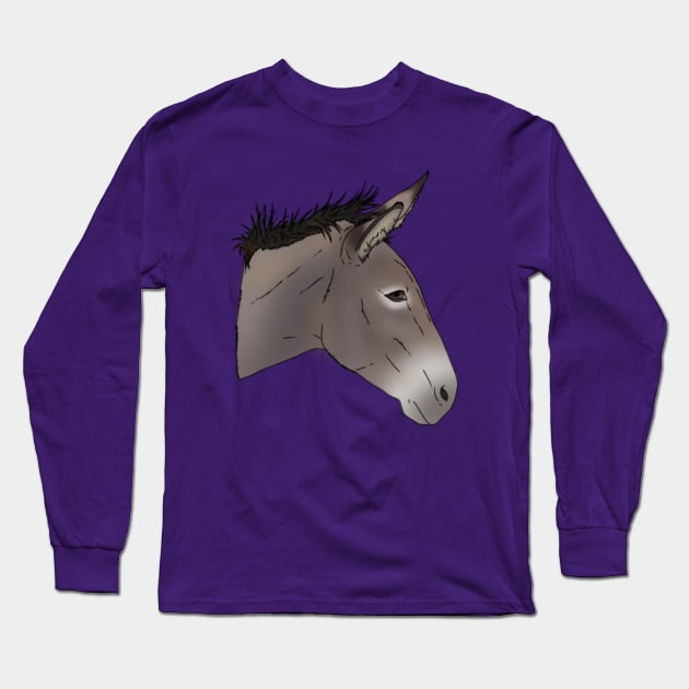 Donkey Head Long Sleeve T-Shirt by Animals shop